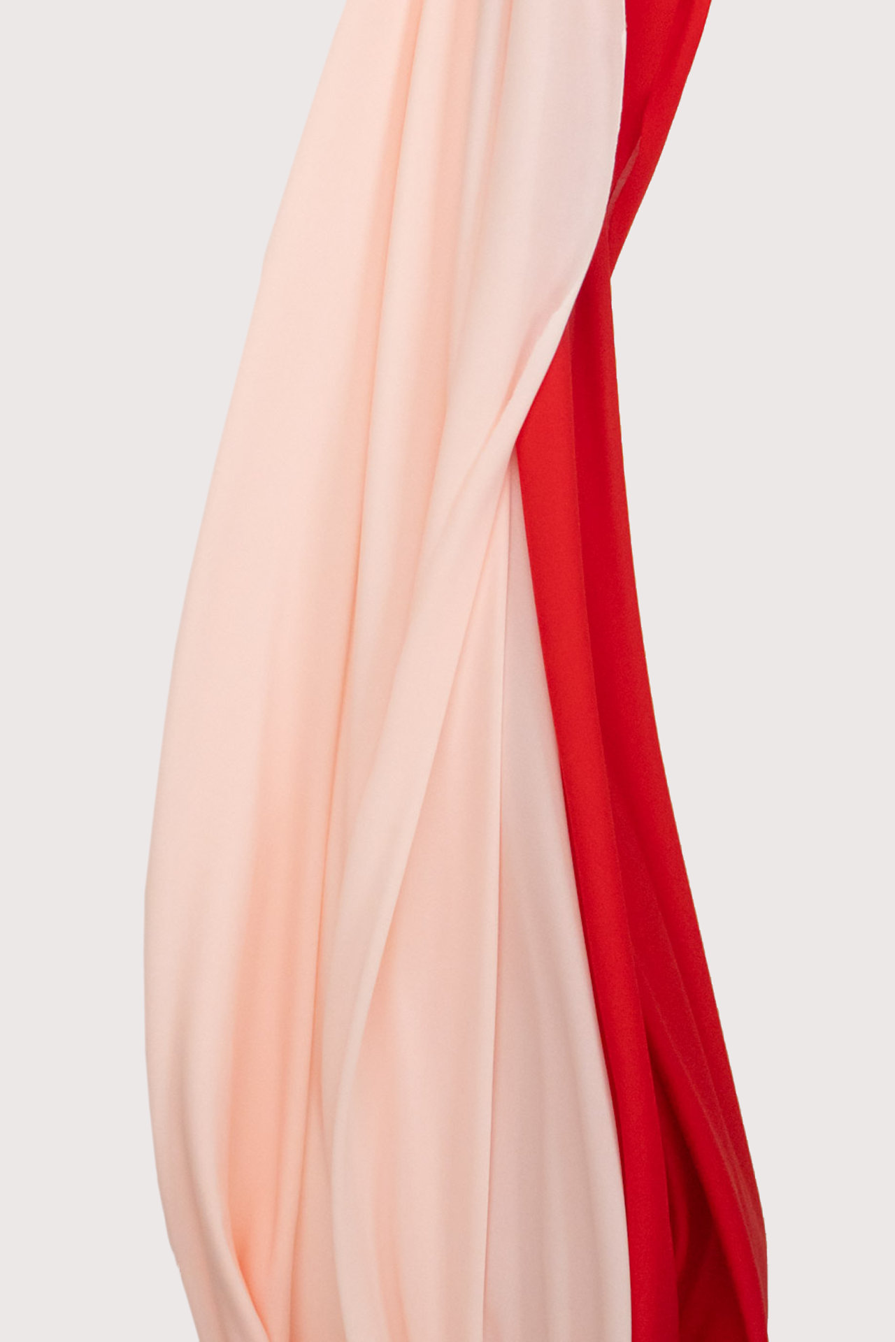 Forros de malha rosé e vermelho